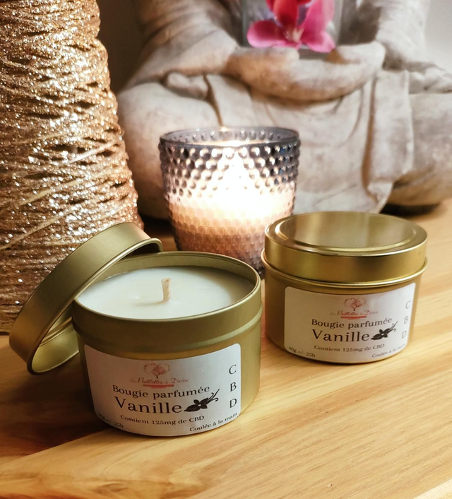 Bougie CBD &quot;Vanille&quot;