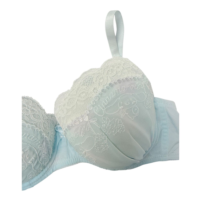BNWT Japanese brand coquette baby blue floral cinnamoroll sanrio bra and underwear set