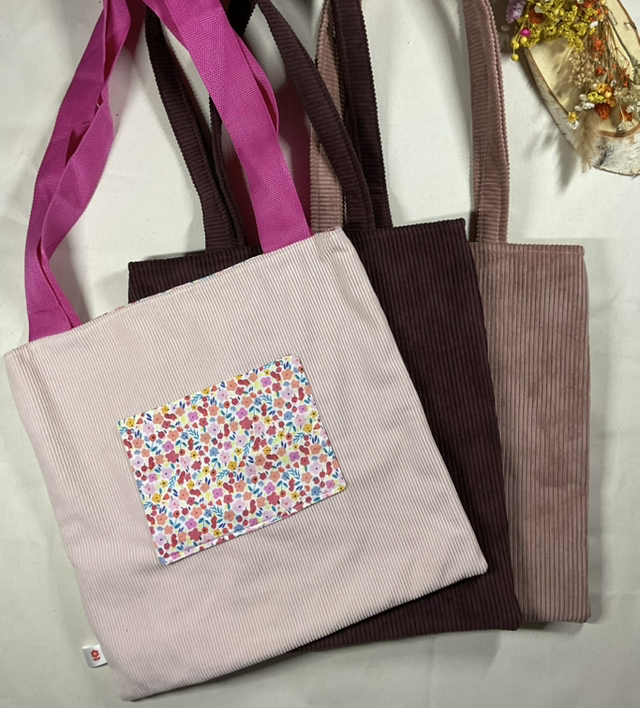 Tote bag en velours 