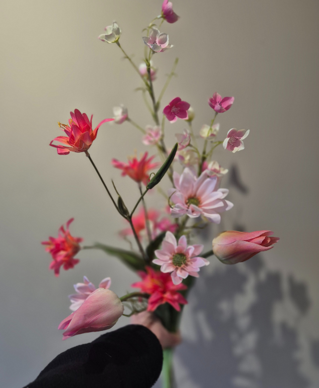 Kunstboeket Pretty Pink