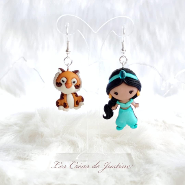 Boucles d&#039;oreilles jasmine et rajah 