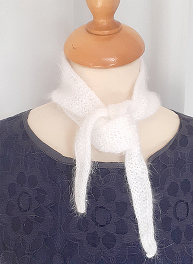 Petite écharpe angora Léane