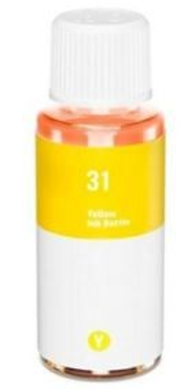 31HP COMPATIBLE JAUNE, bouteille d'encre, 1VU28AE 