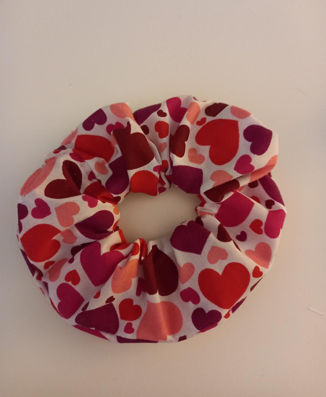 Heart Hair Scrunchie 