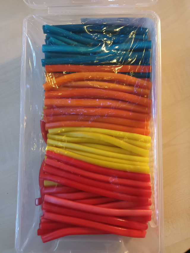 CHURRITOS FOURRÉE LISSES ARC EN CIEL (PAR 8)