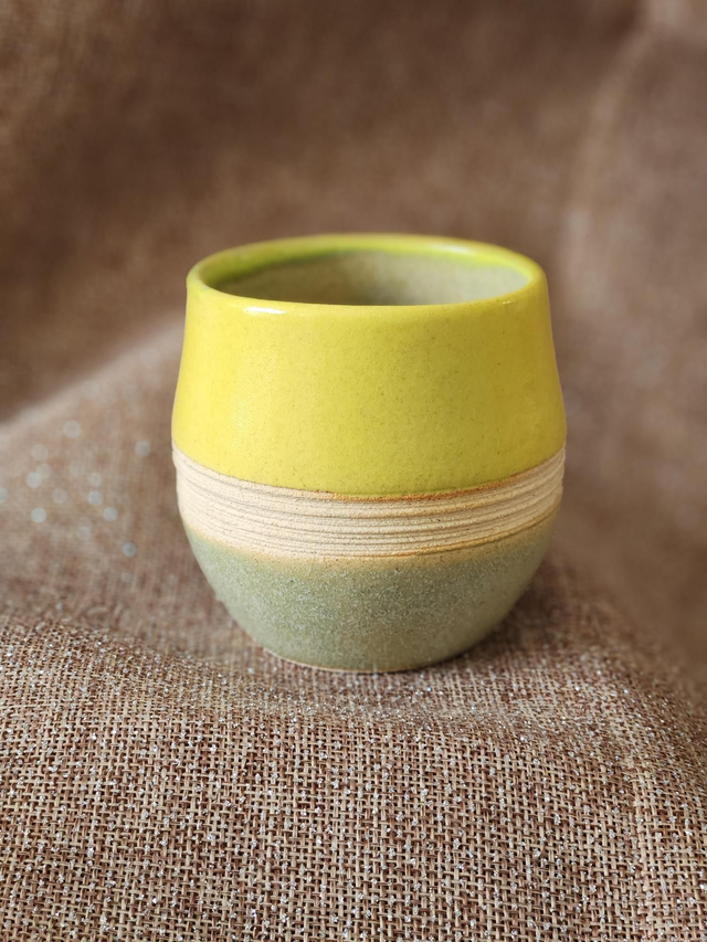 Tasse à café bicolore 