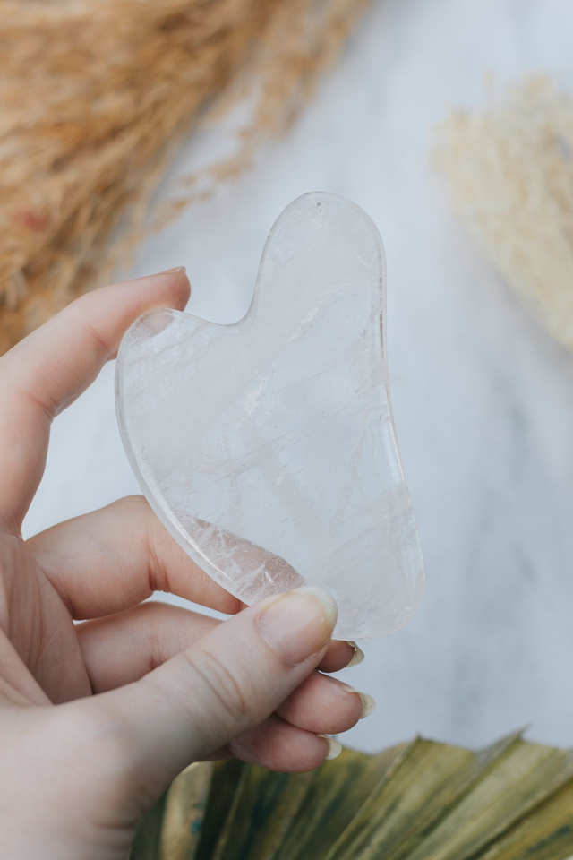 Clear Quartz Gua Sha Tool