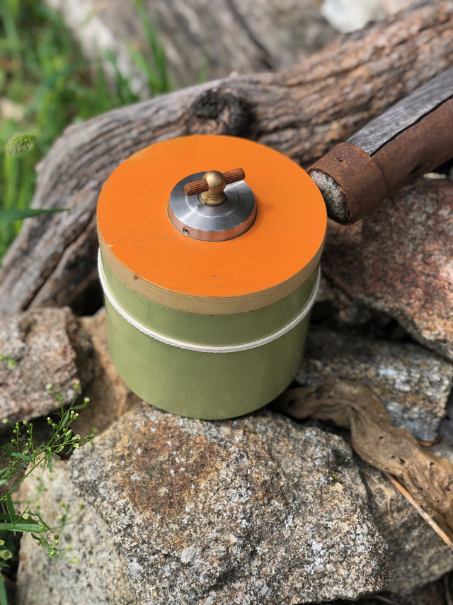 Upcycling Aufbewahrung XL Orange power