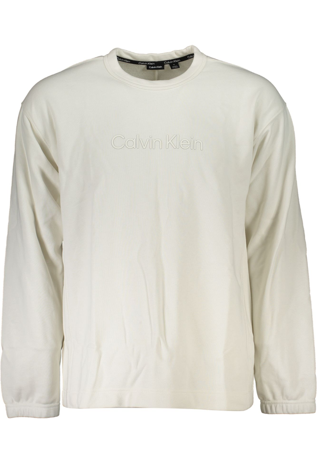 5700CALVIN KLEIN FELPA SENZA ZIP UOMO BIANCO