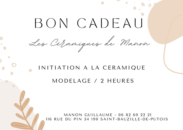 Bon cadeau/ initiation au modelage 
