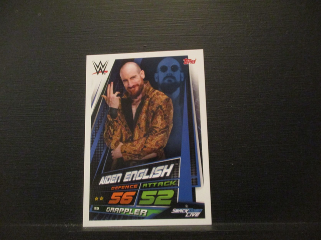 Aiden English - Smackdown Live Slam Attax Universe Original Trading Card #59