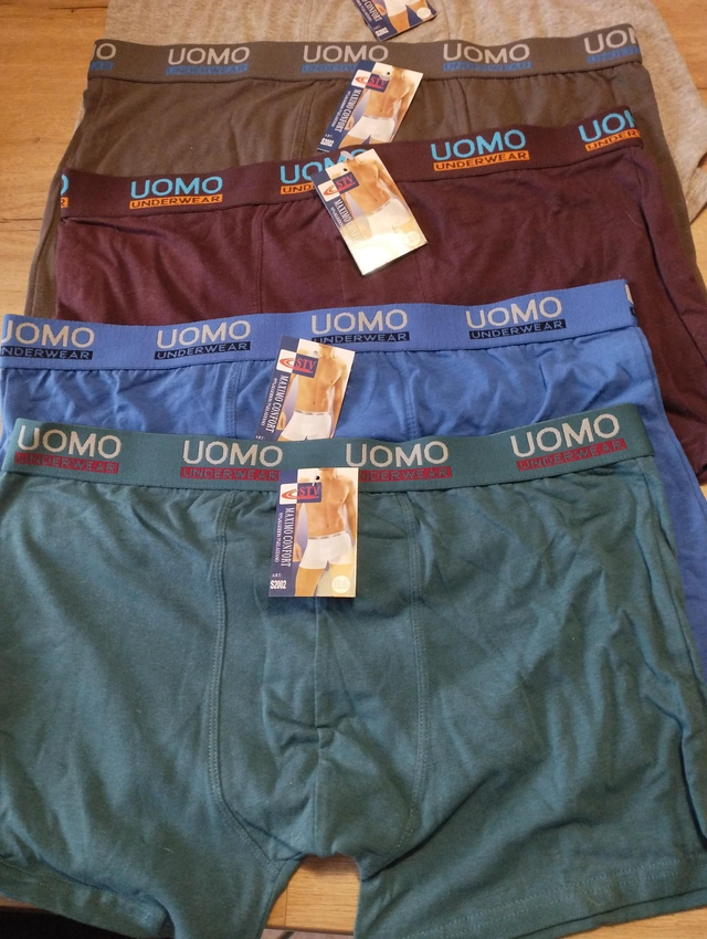 Lot de 5 boxers hommes coton panaché de couleurs. Taille XXLl