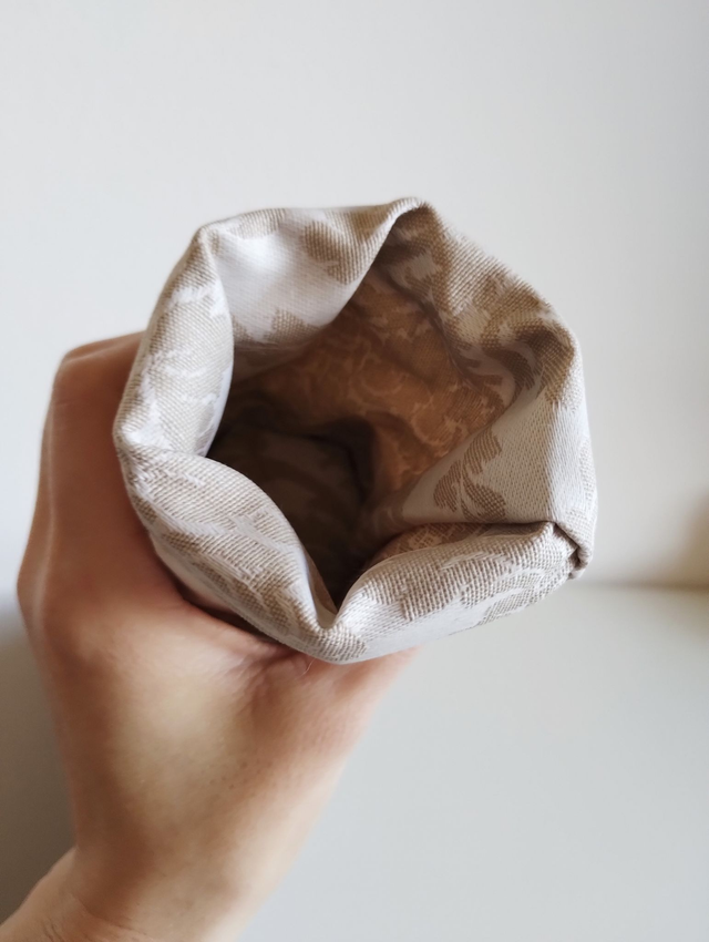 Jewelry Box, Twist Silk box, Beige White Color, Floral Pattern Ring box , Italian Fabric Ring Pillow, Wedding Ring Box