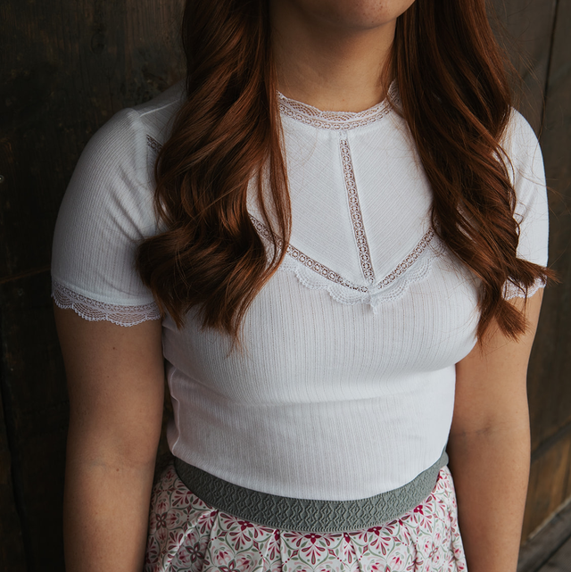 Shirt mit Spitzendetails