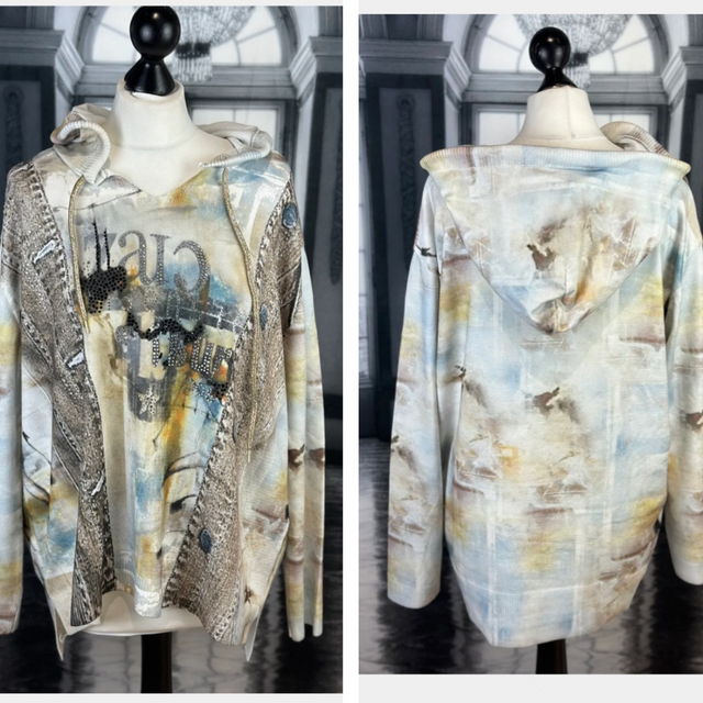 Kapuzen Pullover „New Prints-City“AA ca.70 L ca.65/70