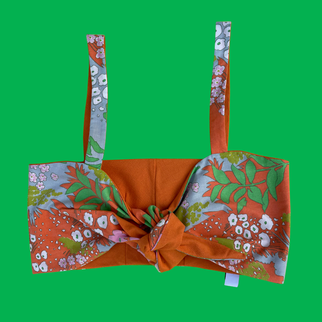 Crop top Papillon "Jardin fleuri" - M/L/XL