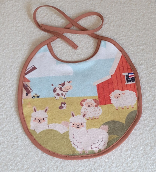 Bavoir liens Animaux de la ferme