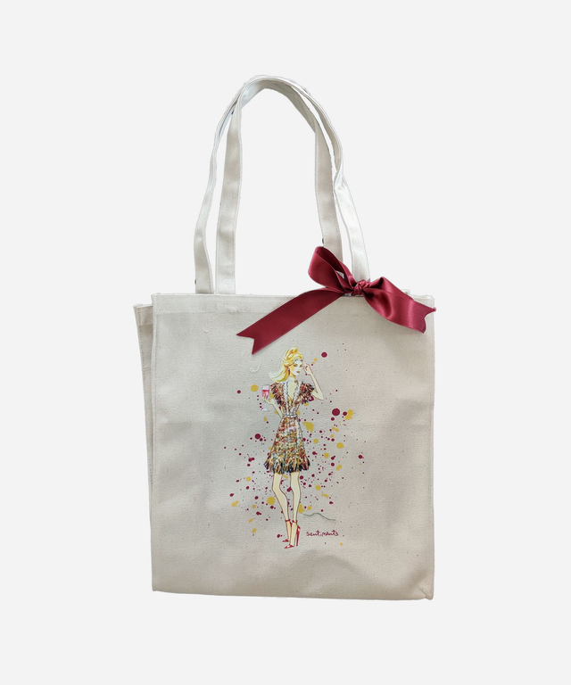 Vászontáska - bordó