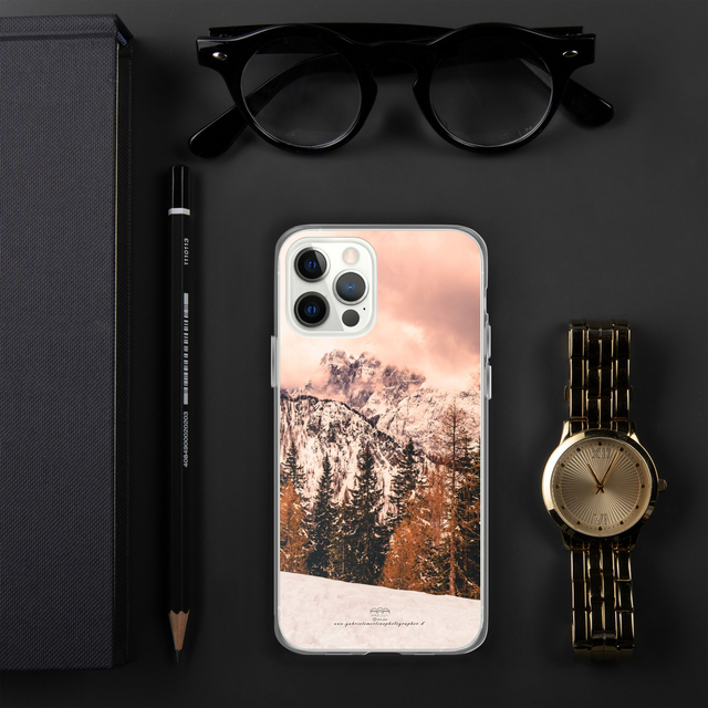 Cover per iPhone in silicone Monte Lussari Landscape winter 02