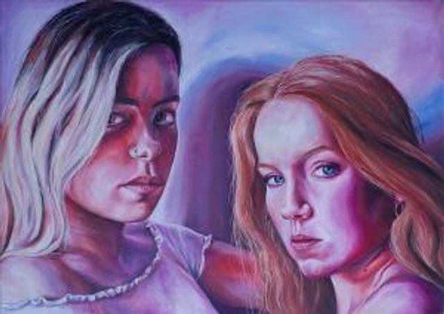 Amity - print of oil painting by Hannah Ogier