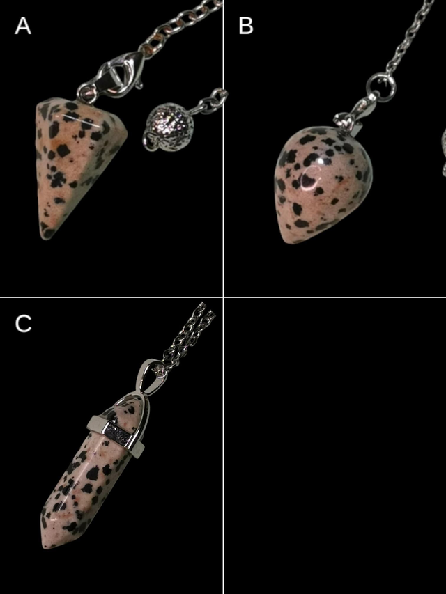 Pendule jaspe dalmatien 