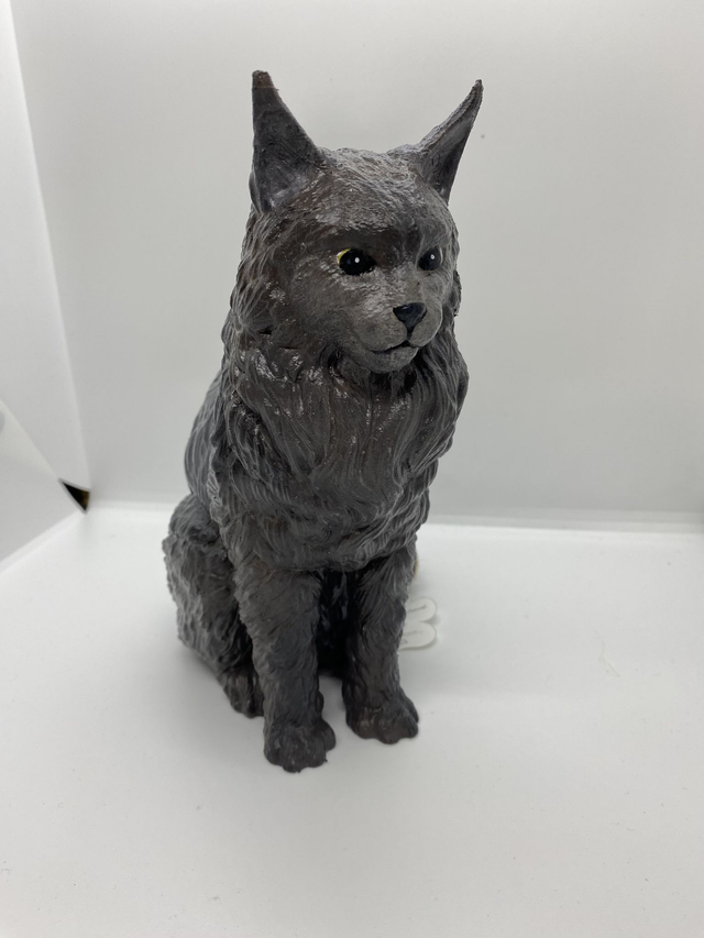 Hand-painted Maine Coon Ornament