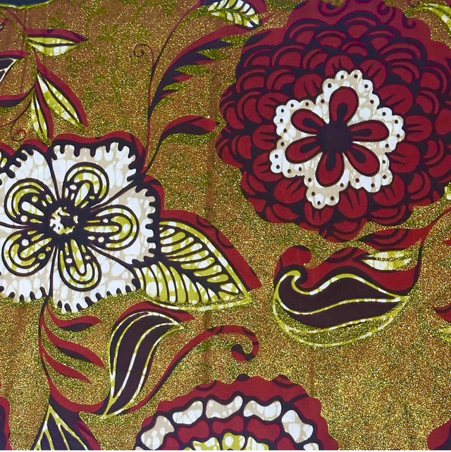 Wax Cannelle 1m80 Coton Pailleté