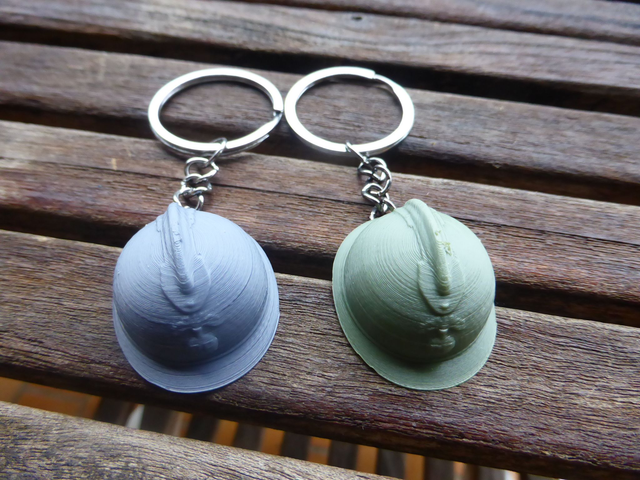 Porte-clé Casque Adrian (WWI & WWII) – Reproduction