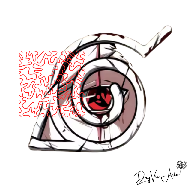 Fusion du Sharingan et Konoha no mãku- 🍥Naruto 