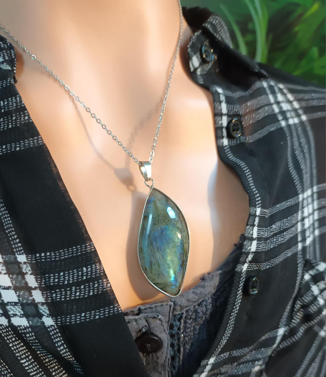 Pendentif en Labradorite