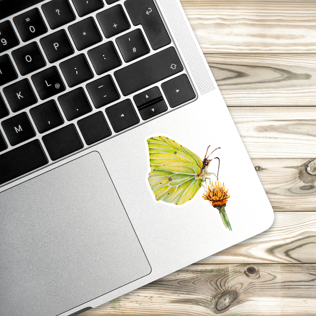 Stickers - Papillon citron