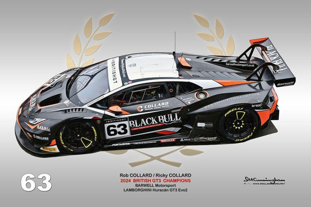 C241103 Lamborghini Huracan GT3Evo British GT 24 Barwell Motorsport #63 GT3Champions