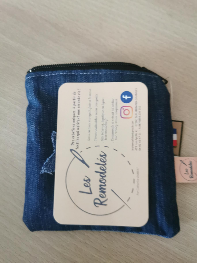 Petite trousse en tissu recyclé