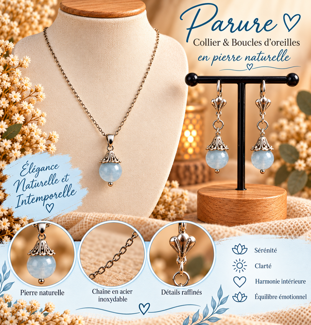 Parure en pierre naturelle