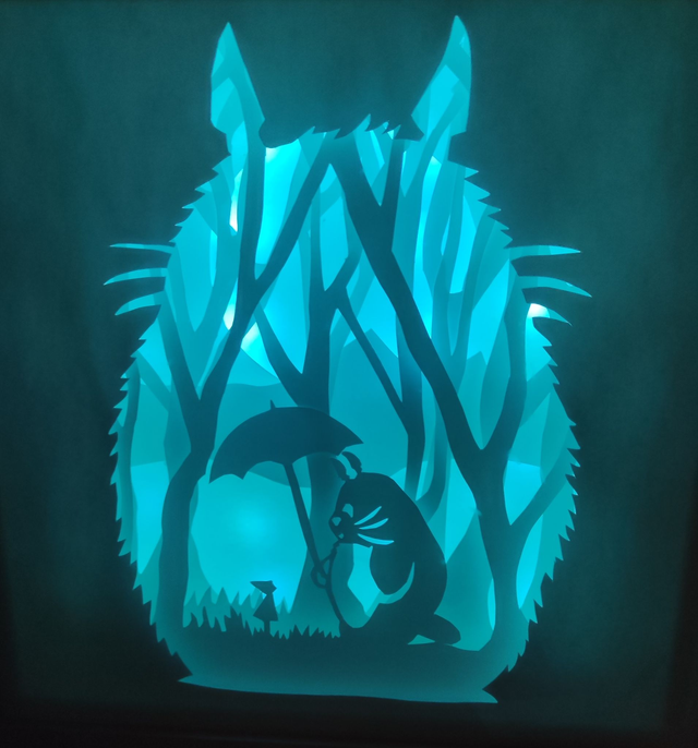 Lightbox inspirée de Totoro