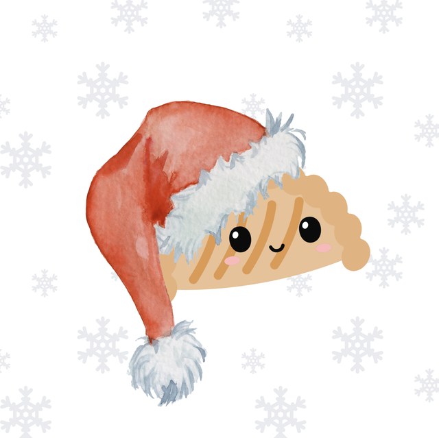 Santa Pasty (Pack of 5) Gift Tags