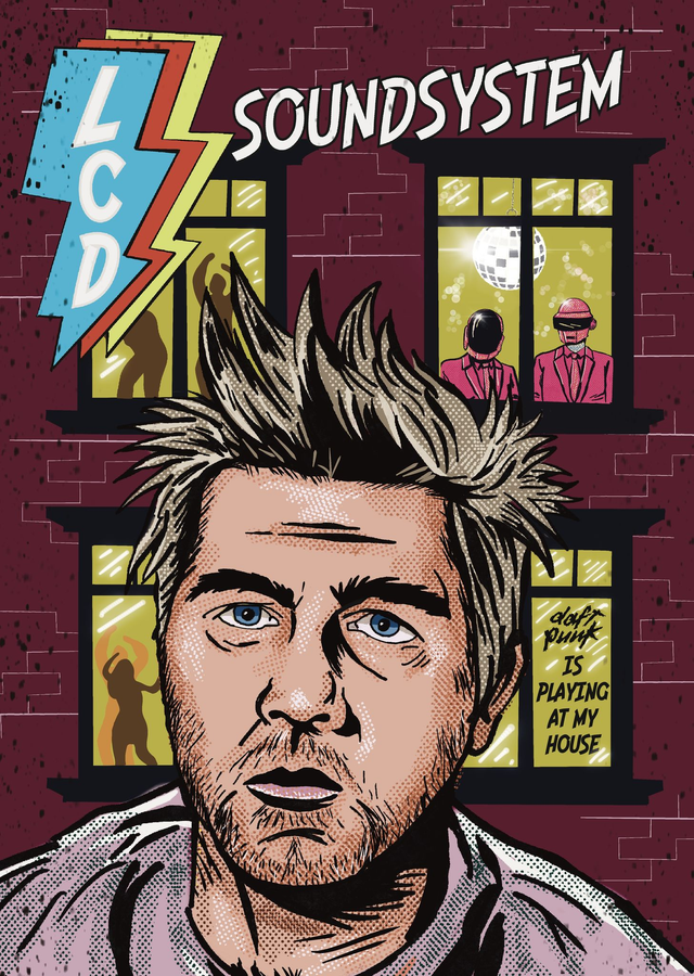 LCD Soundsystem, Daft Punk is Playing at My House, James Murphy poster, print 