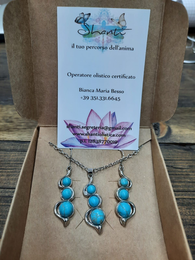 Parure donna turchese