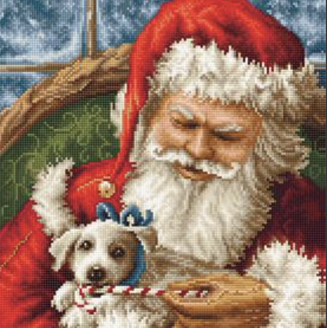 Santa Claus with a Puppy by Luca-S