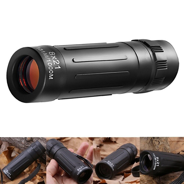 monoculaire HD 8x21 optique télescope étanche BAK4 vision de nuit Randonnée Camping