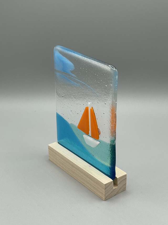 Sailing Boat Fused Picture with stabd