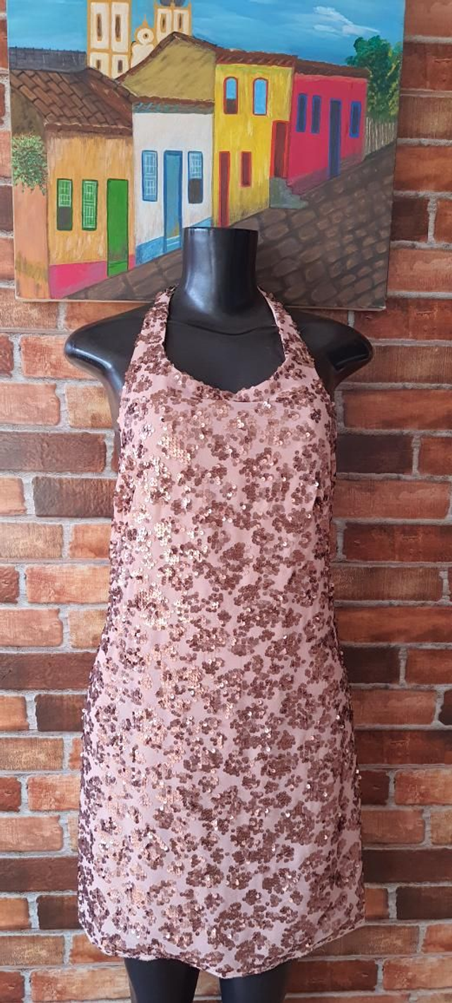 Vestido Com Brilho T/M