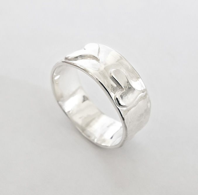 Anillo corazones en Plata de 925 brillante