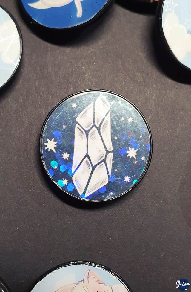 Poignée de téléphone cristal holographique