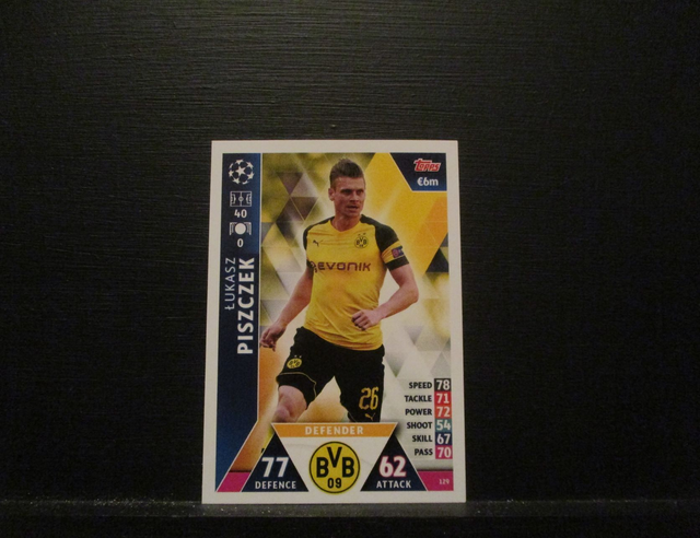 Lukasz Piszczek - UEFA Champions League Match Attax 2018/19 Original Trading Card #129