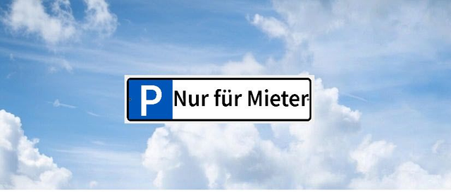 Parkplatzschilder "Nur für Mieter" – 3D-gedruckt aus hochwertigem PETG
