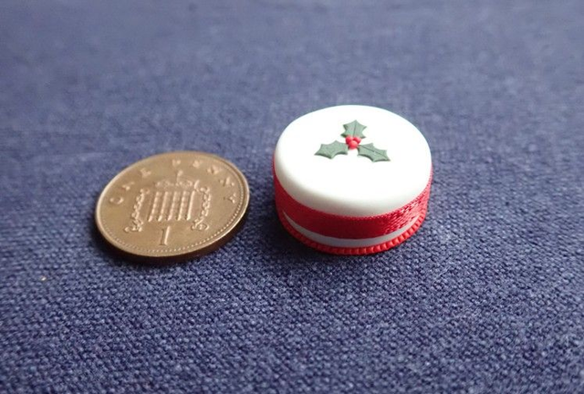 Christmas Cake (1/12th scale) - round