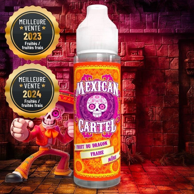 Fruit du dragon Fraise Mûre Mexican Cartel 50 ml - 100 ml