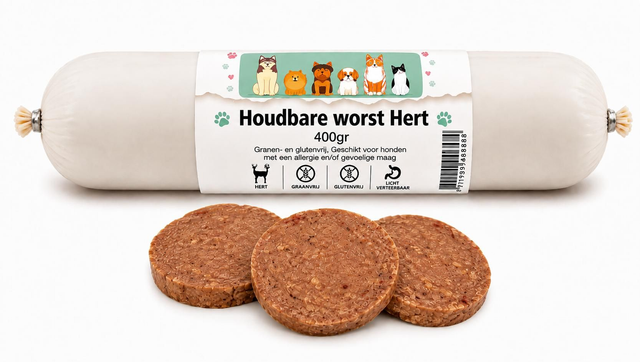 Houdbare worst hert 400gr