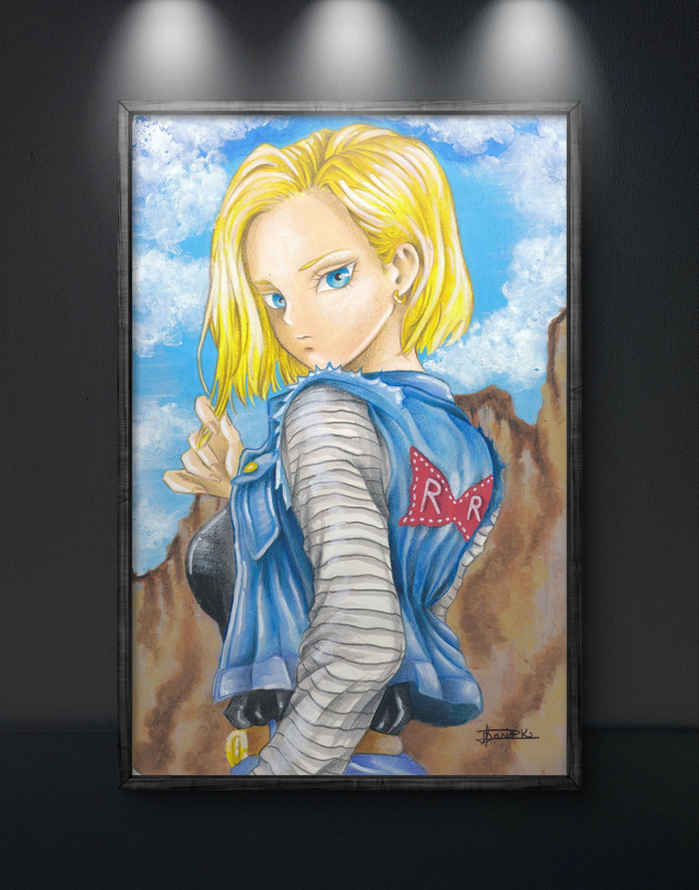 Print &quot;C18&quot; Dragon Ball Z - Manga